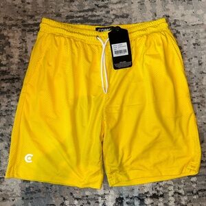 Yellow Athletic Men's Shorts